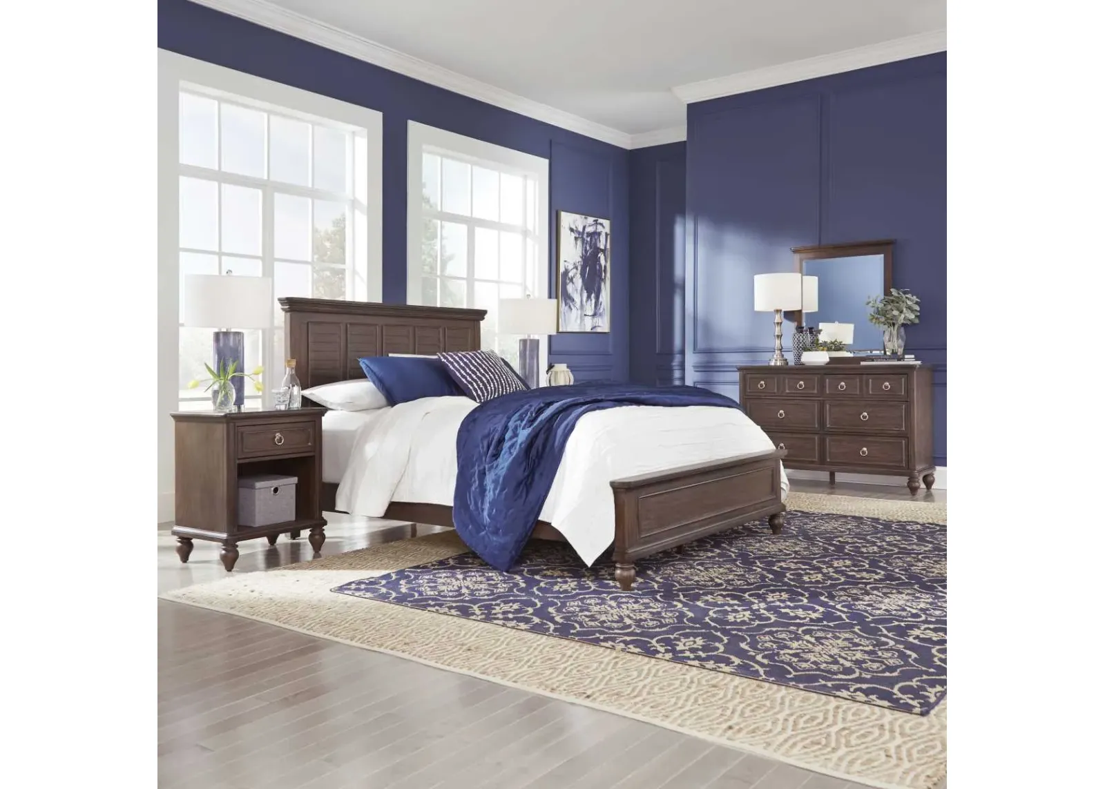 Homestyles® Southport 4-Piece Distressed Oak Queen Bedroom Set