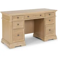 homestyles® Manor House Brown Pedestal Desk