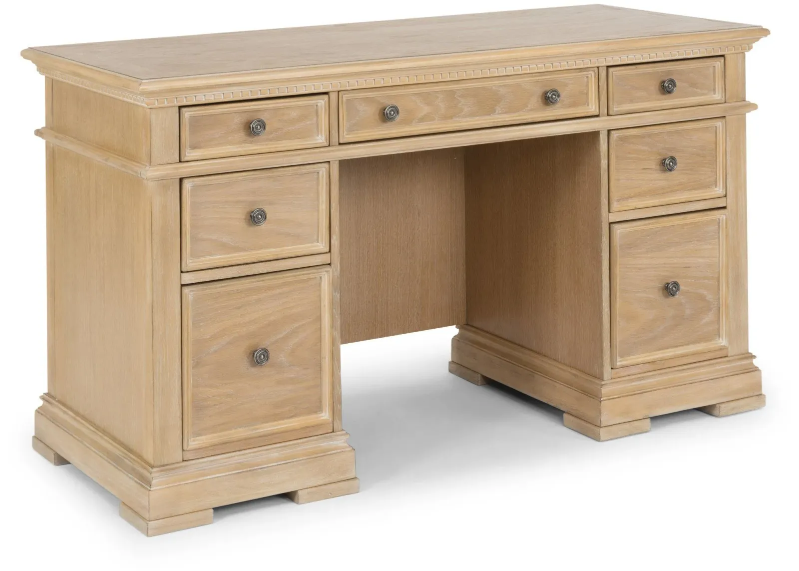 homestyles® Manor House Brown Pedestal Desk