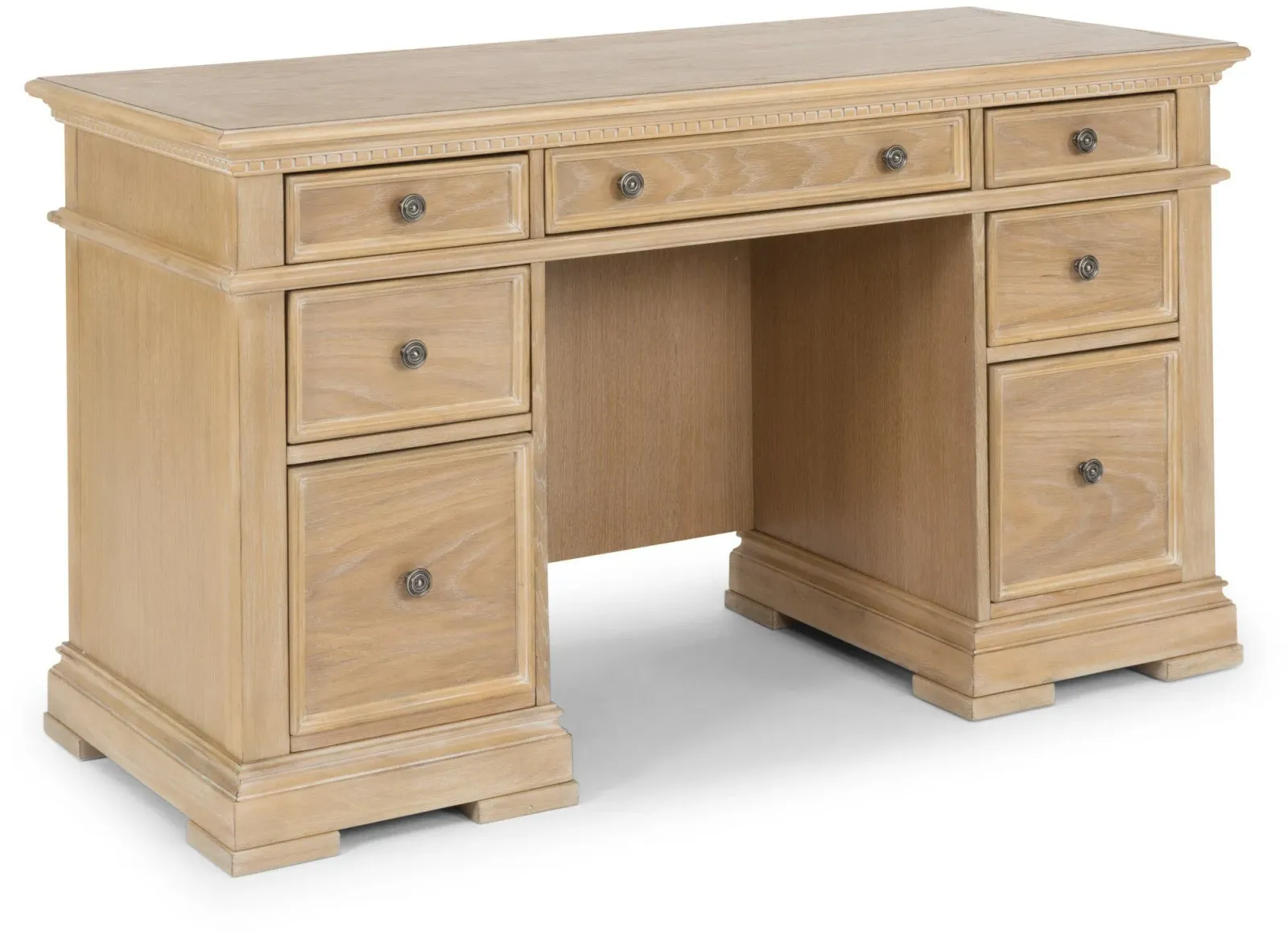 homestyles® Manor House Brown Pedestal Desk