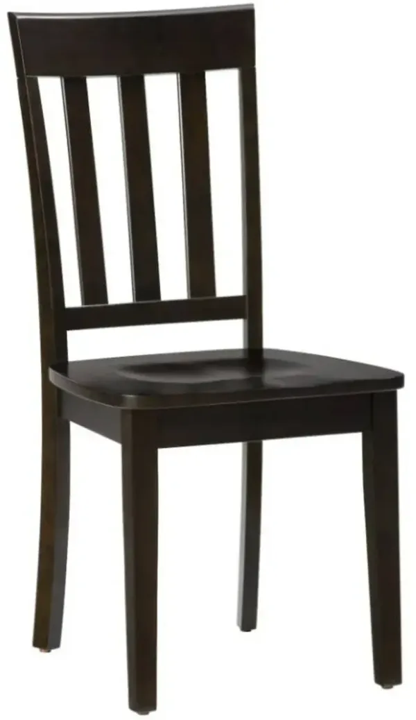 Jofran Inc. Simplicity Espresso Slatback Side Chair