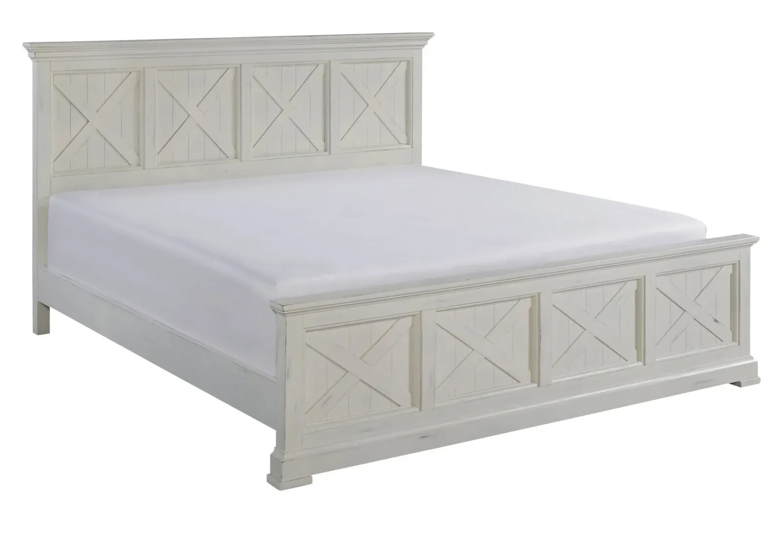 homestyles® Seaside Lodge Hand-Rubbed White King Bed