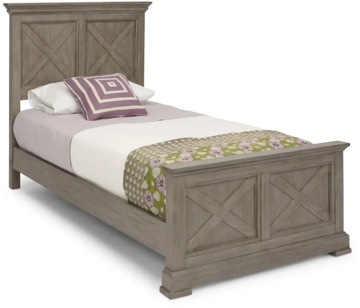 homestyles® Mountain Lodge Gray Twin Bed