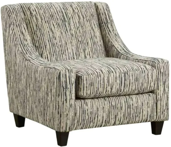 Fusion Furniture Handwoven Linen Local Color Steel Gray Accent Chair