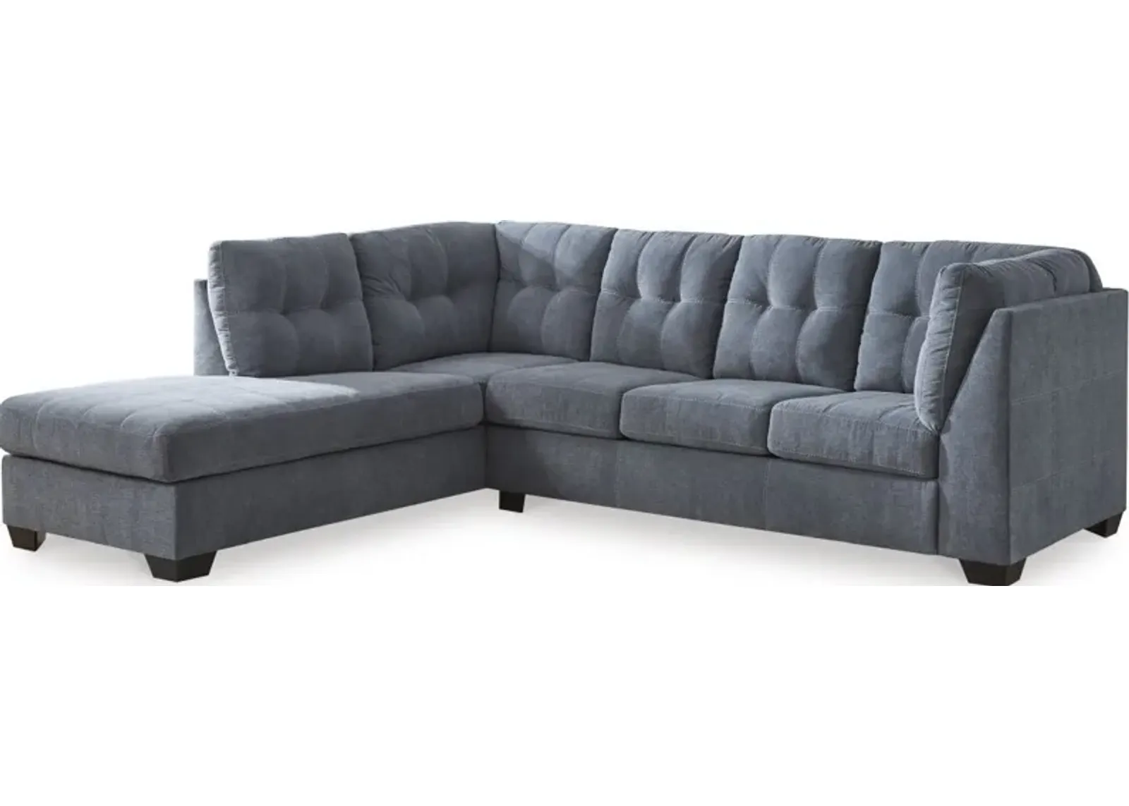 Signature Design by Ashley® Marelton 2-Piece Denim Left-Arm Facing Sofa Sectional and Chaise