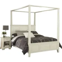 homestyles® Naples Off-White Queen Bed and Nightstand
