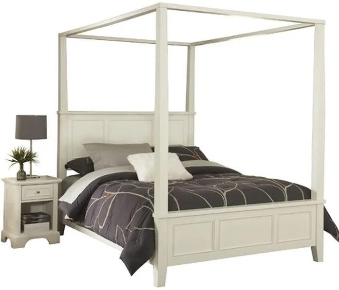 homestyles® Naples Off-White Queen Bed and Nightstand