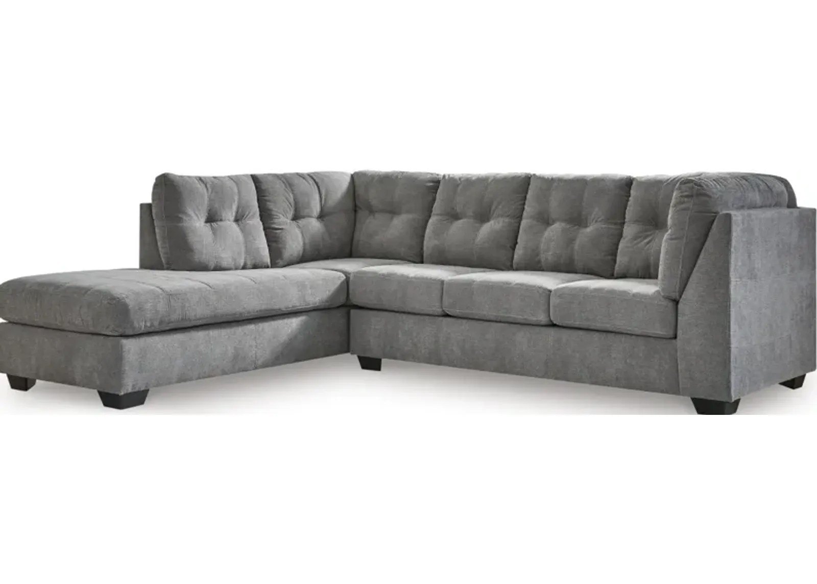 Signature Design by Ashley® Marelton 2-Piece Gray Left-Arm Facing Sectional and Chaise