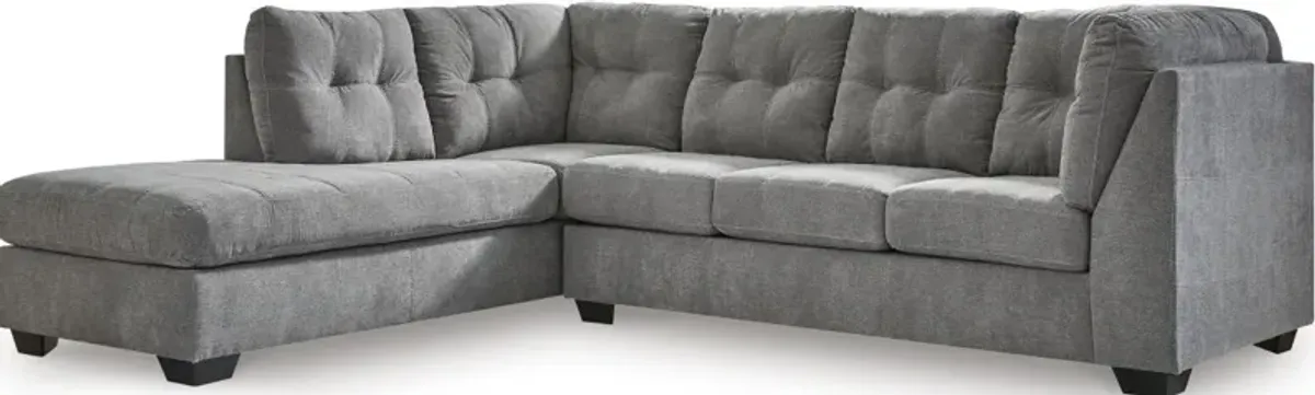 Signature Design by Ashley® Marelton 2-Piece Gray Left-Arm Facing Sectional and Chaise