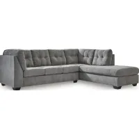 Signature Design by Ashley® Marelton 2-Piece Gray Left-Arm Facing Sectional with Chaise