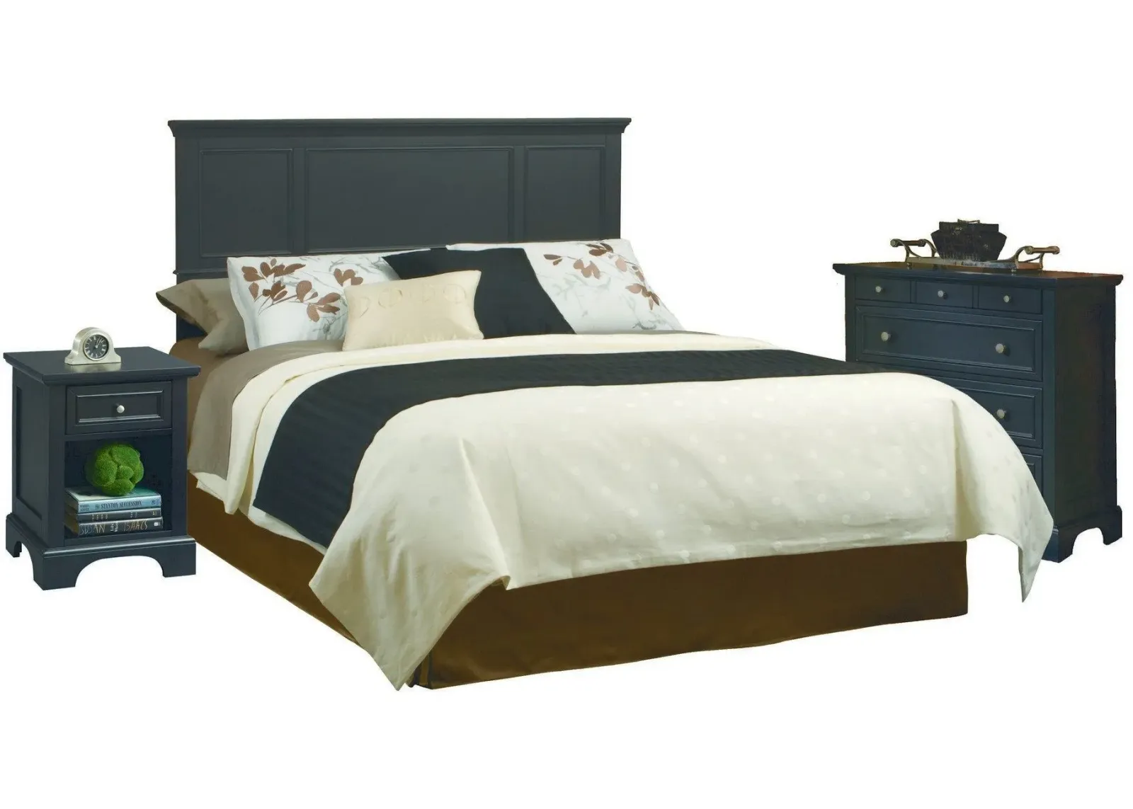 homestyles® Bedford 3-Piece Black Queen Bedroom Set