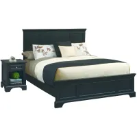 homestyles® Bedford 2 Piece Black Queen Bed Set