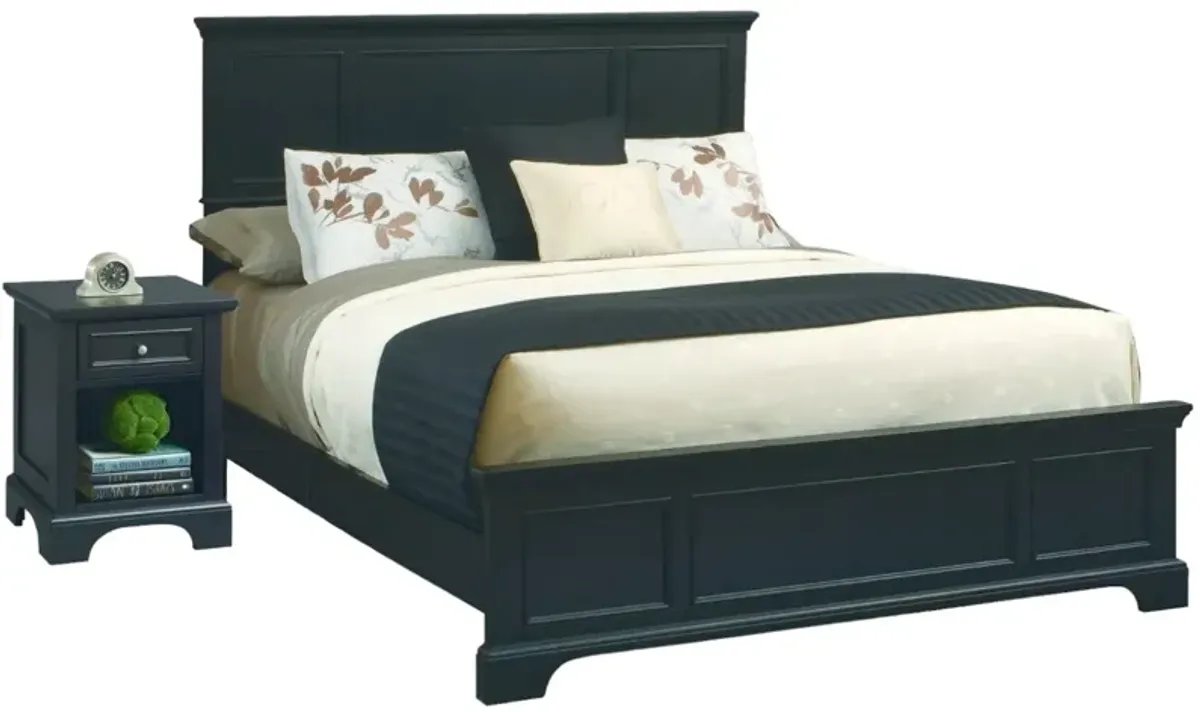 homestyles® Bedford 2 Piece Black Queen Bed Set