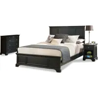 homestyles® Bedford 3-Piece Black Queen Bed Set