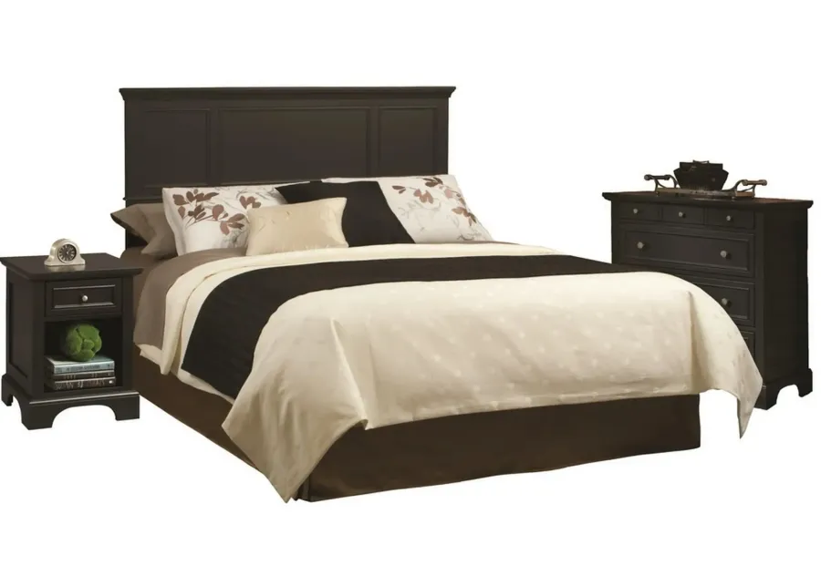 homestyles® Bedford 3-Piece Black King Bedroom Set