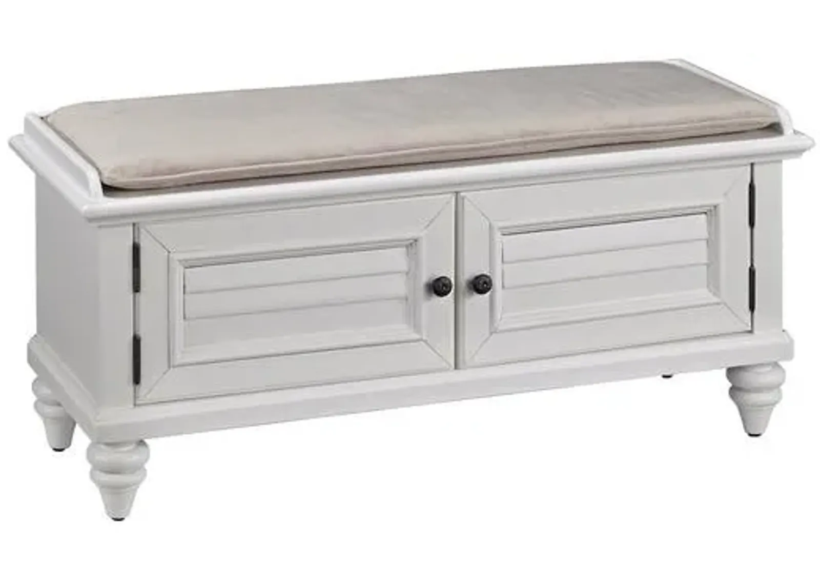 homestyles® Bermuda Off-White Storage Bench