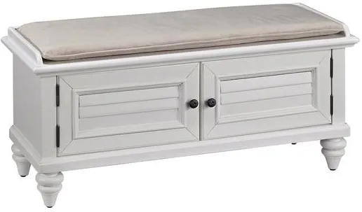 homestyles® Bermuda Off-White Storage Bench