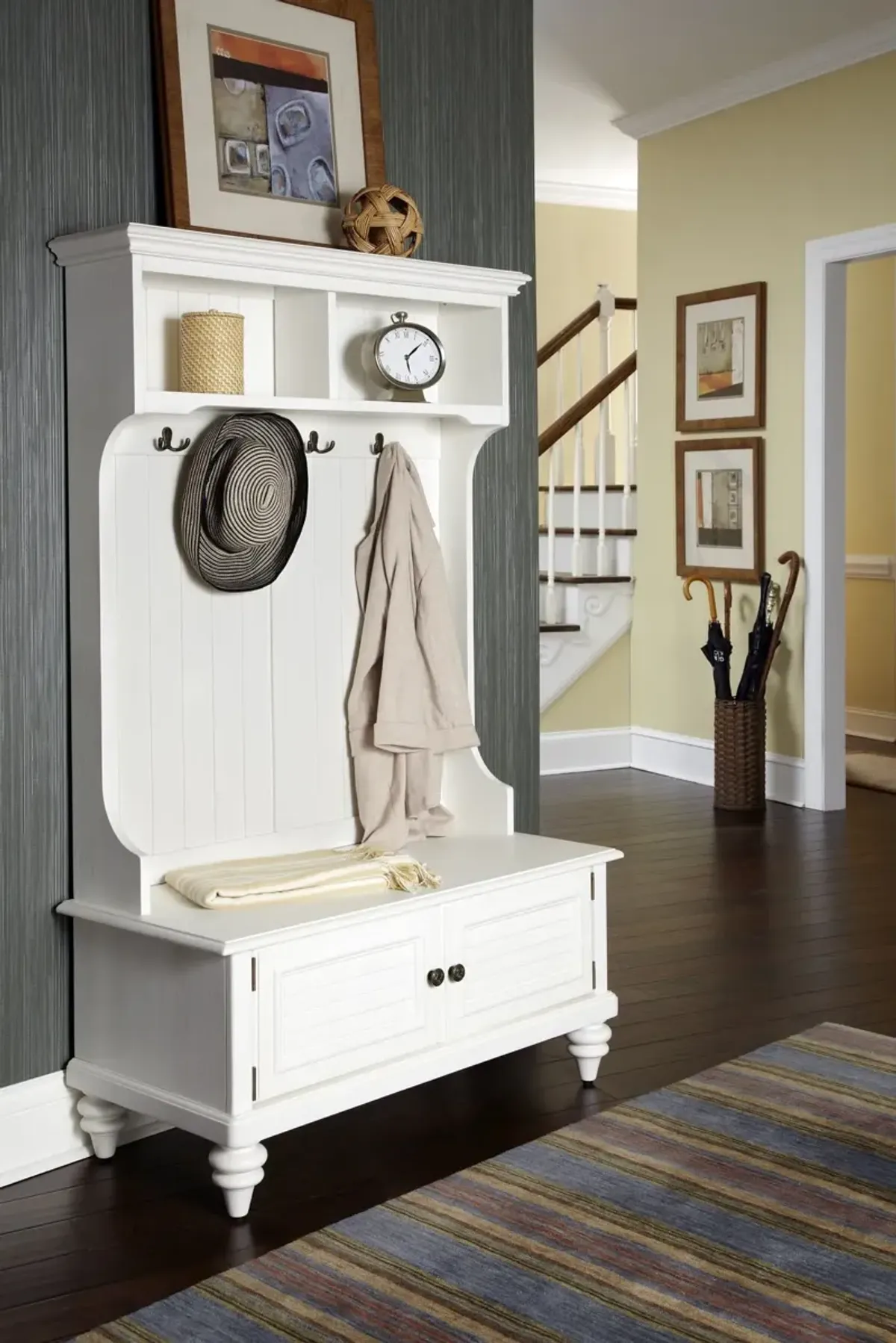 homestyles® Bermuda White Hall Tree