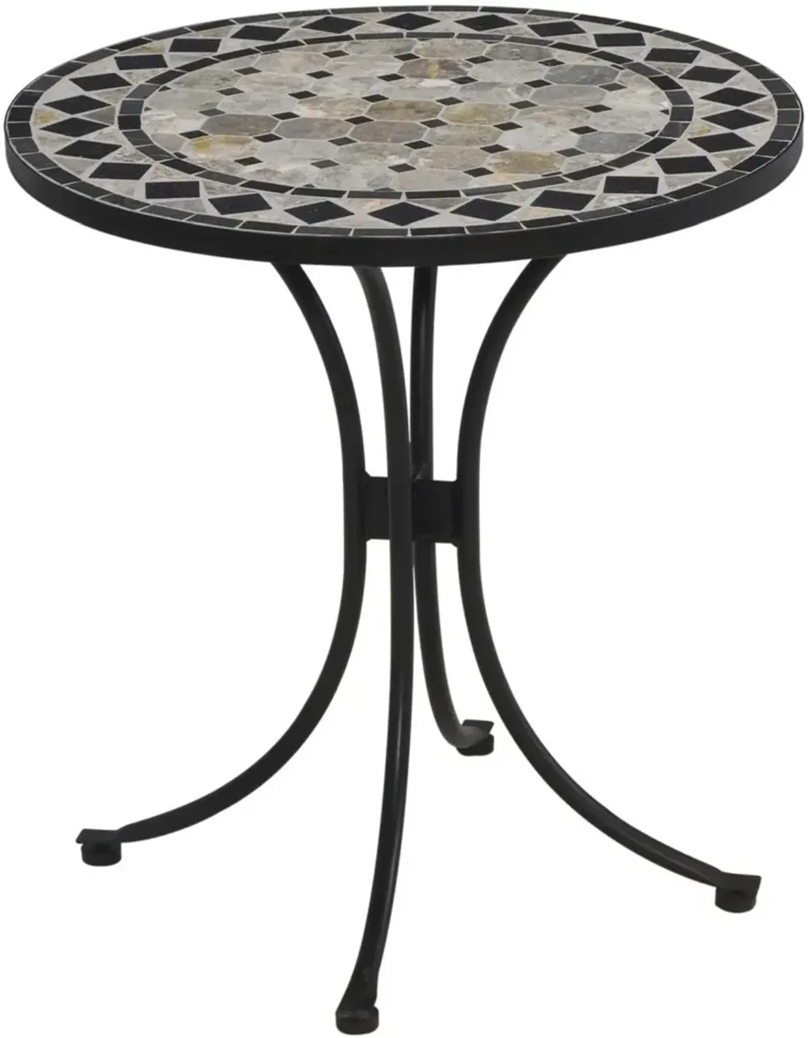 homestyles® Laguna Mosaic Stone Top Bistro Table with Black Base 