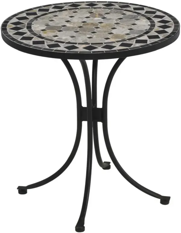 homestyles® Laguna Mosaic Stone Top Bistro Table with Black Base 