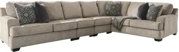 Signature Design by Ashley® Bovarian 4-Piece Stone Right-Arm Facing Sectional