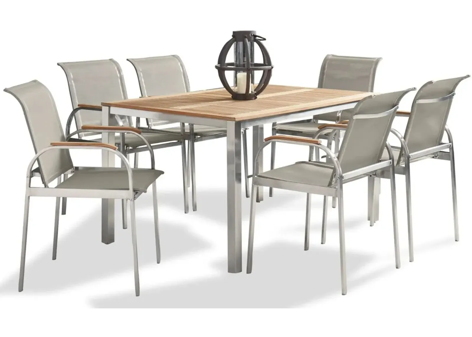 homestyles® Aruba 7-Piece Gray Outdoor Dining Set