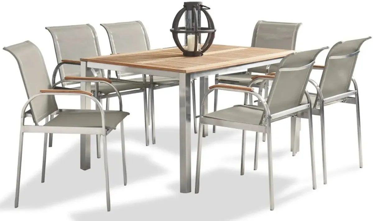 homestyles® Aruba 7-Piece Gray Outdoor Dining Set