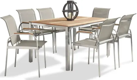 homestyles® Aruba 7-Piece Gray Outdoor Dining Set