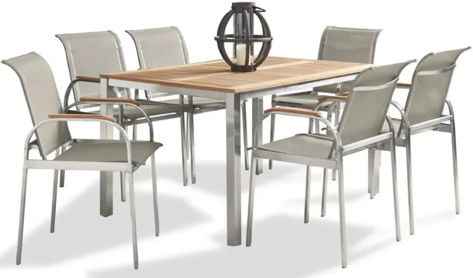 homestyles® Aruba 7-Piece Gray Outdoor Dining Set