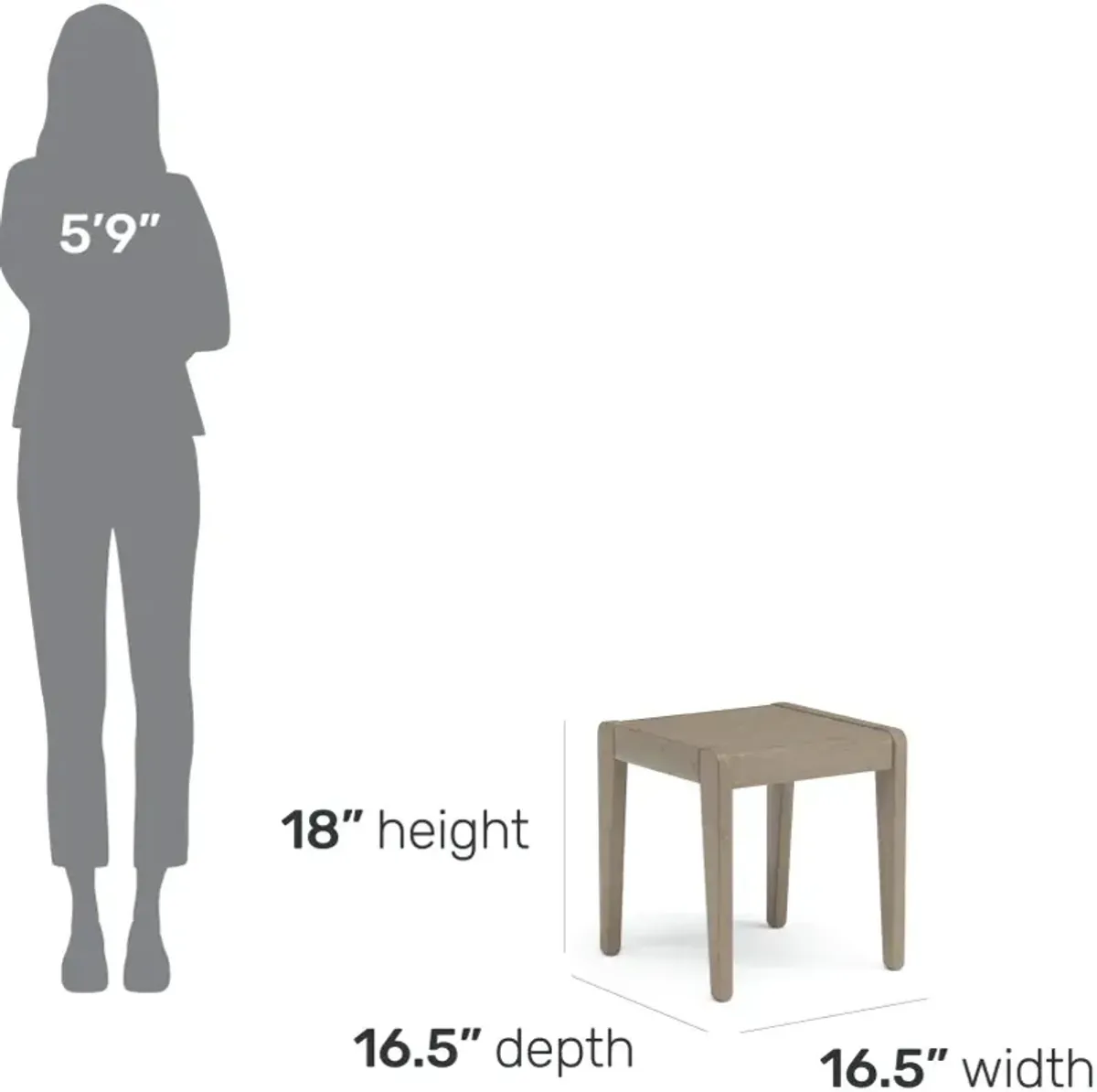 homestyles® Sustain Gray Outdoor End Table