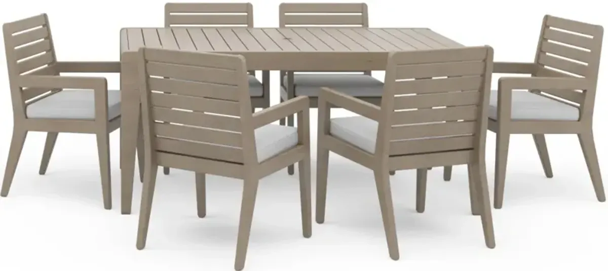 homestyles® Sustain 7-Piece Gray Outdoor Dining Set