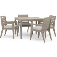 homestyles® Sustain 5-Piece Gray Outdoor Dining Set