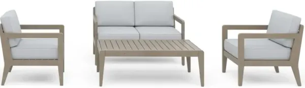 homestyles® Sustain 4-Piece Gray Outdoor Loveseat Set