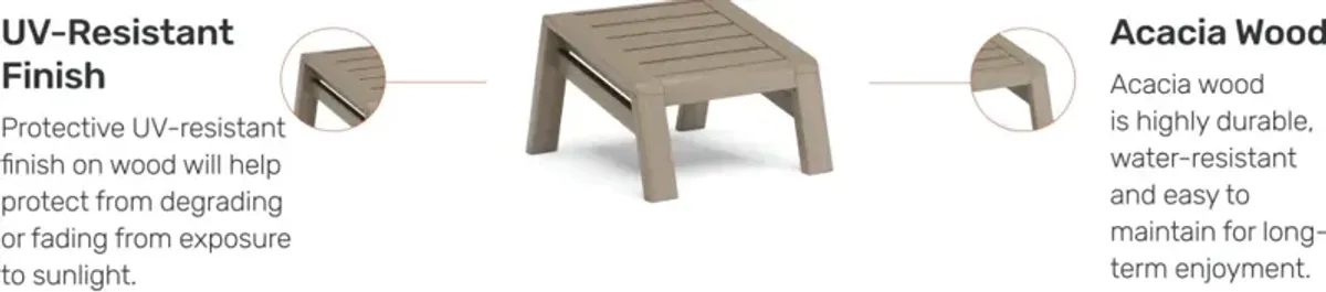homestyles® Sustain Gray Outdoor Ottoman