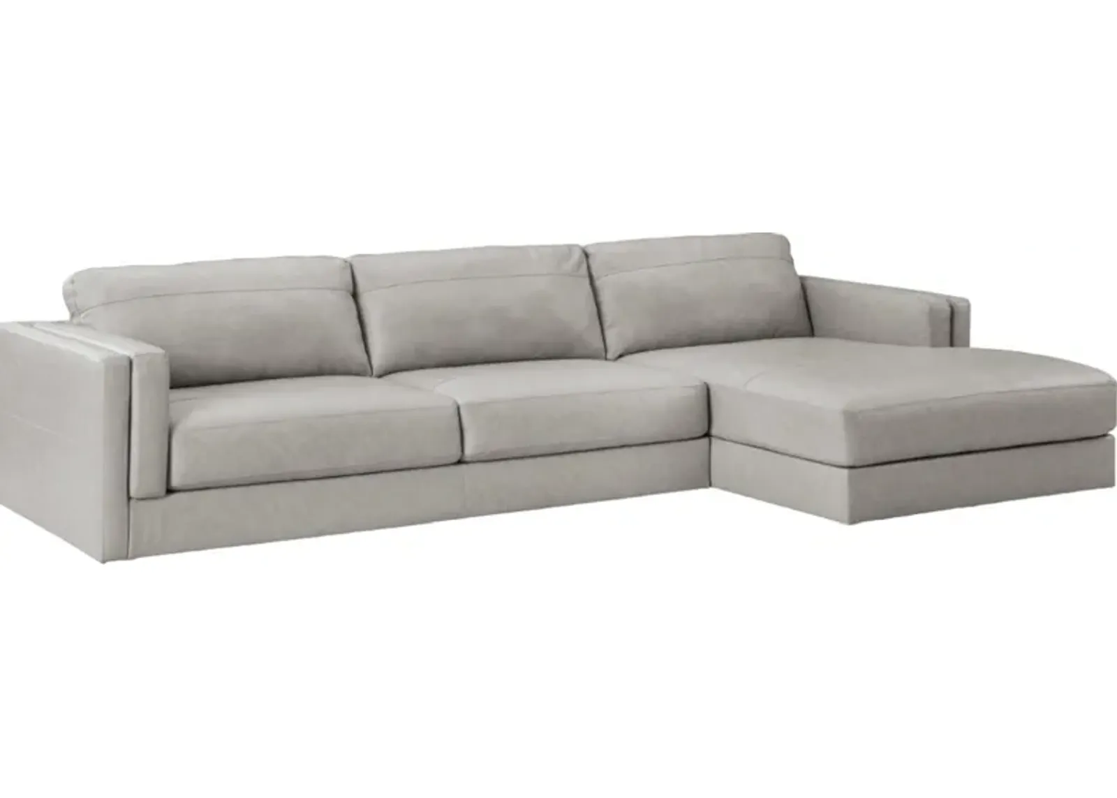 Signature Design by Ashley® Amiata 2-Piece Glacier Right-Arm Facing Sectional and Chaise