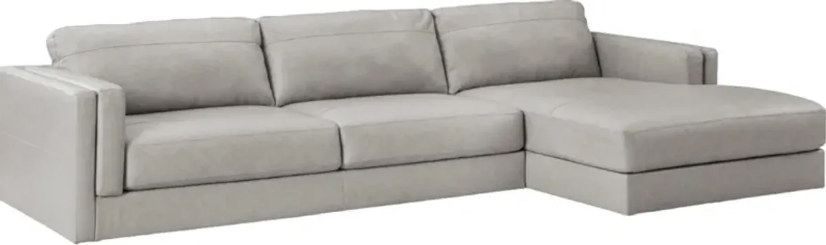 Signature Design by Ashley® Amiata 2-Piece Glacier Right-Arm Facing Sectional and Chaise