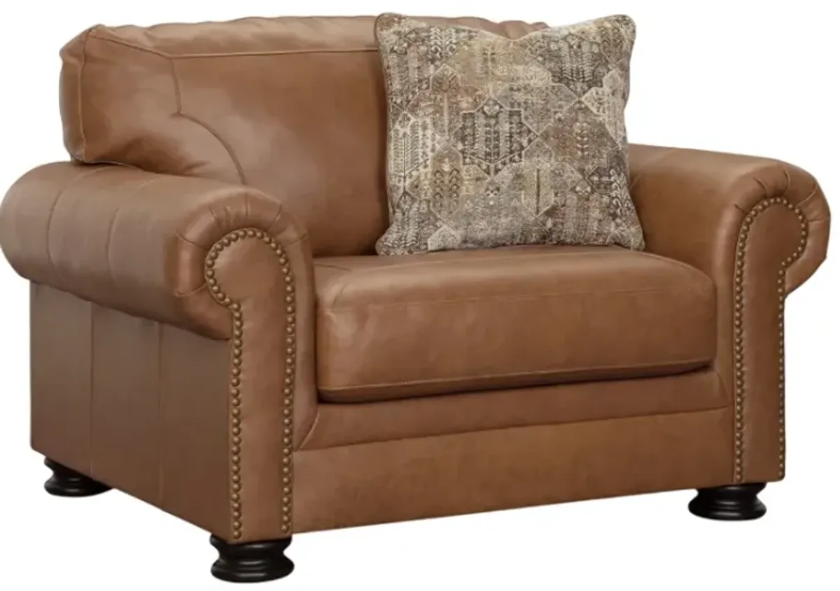 Signature Design by Ashley® Carianna Caramel Chair and a Half