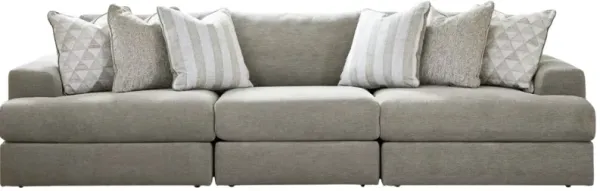 Signature Design by Ashley® Avaliyah 3-Piece Ash Small Spaced Sectional