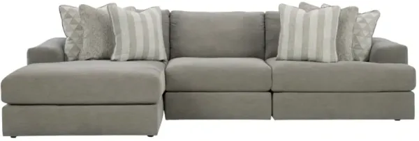 Signature Design by Ashley® Avaliyah 3-Piece Ash Left-Arm Facing Sectional and Chaise