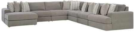 Signature Design by Ashley® Avaliyah 7-Piece Ash Left Arm Facing Sectional with Chaise
