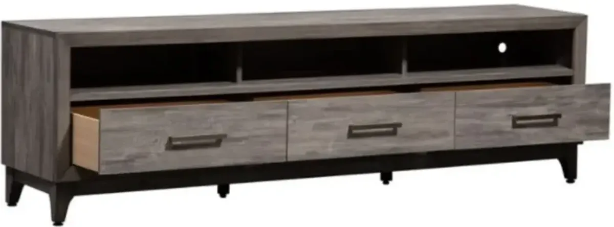 Liberty Furniture Mercury Driftwood Gray 62" TV Console