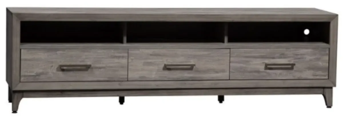 Liberty Furniture Mercury Driftwood Gray 76" TV Console