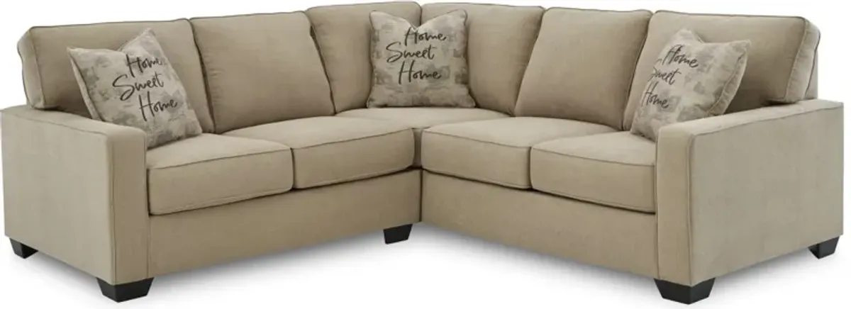 Signature Design by Ashley® Lucina 2-Piece Quartz Left-Arm Facing Sectional