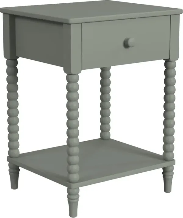 homestyles® Spindle Green Nightstand