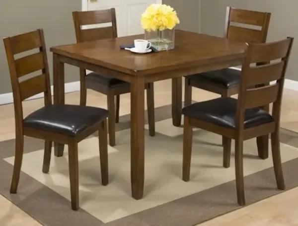Jofran Inc. Plantation 5-Piece Brown Dining Room Set