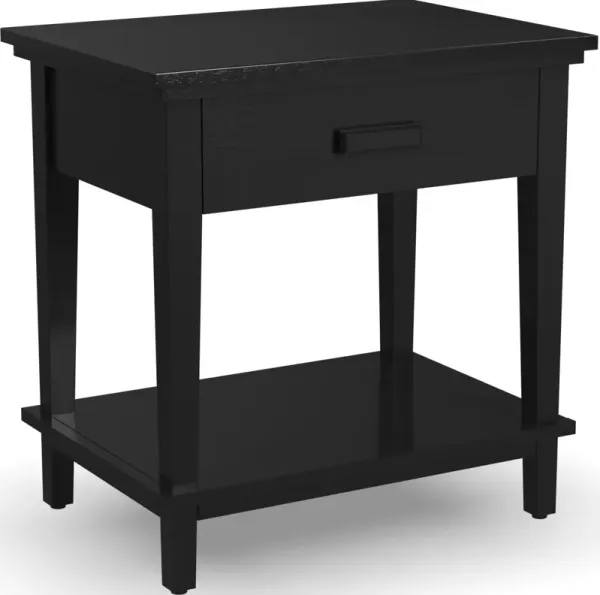 homestyles® Oak Park Black Open Nightstand