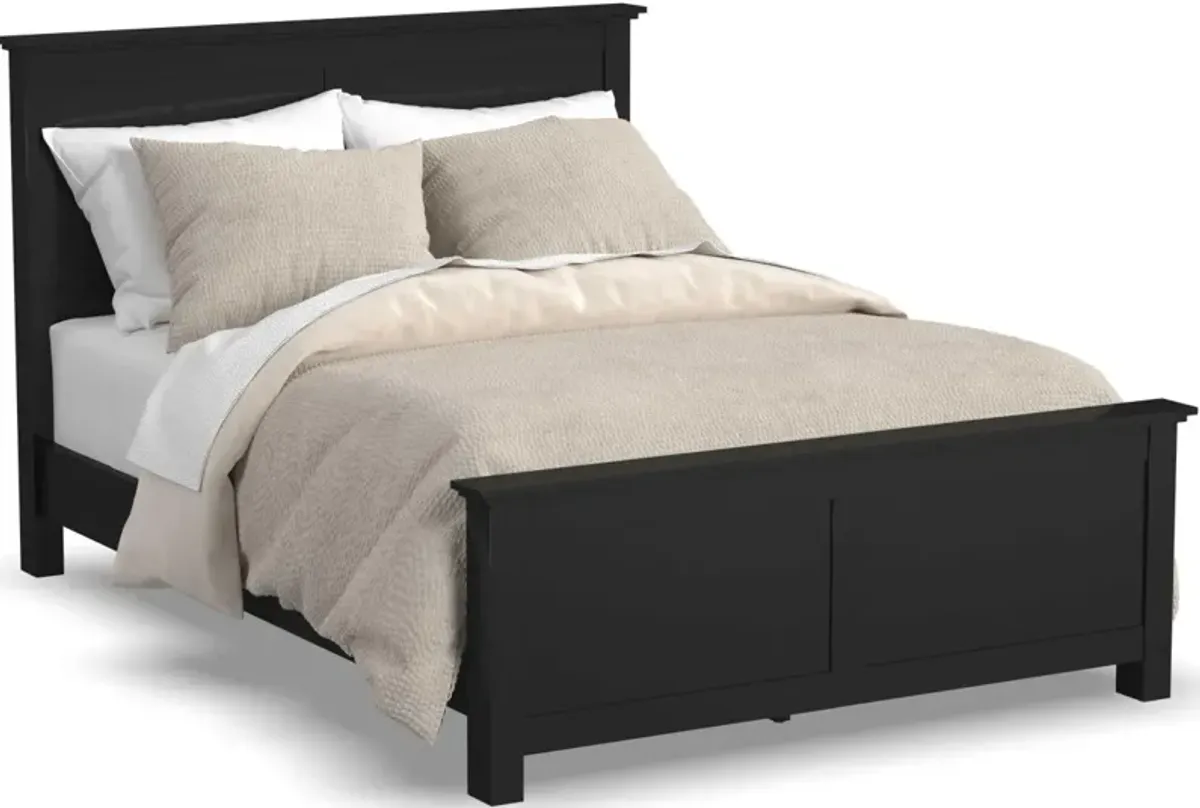 homestyles® Oak Park Black Queen Panel Bed