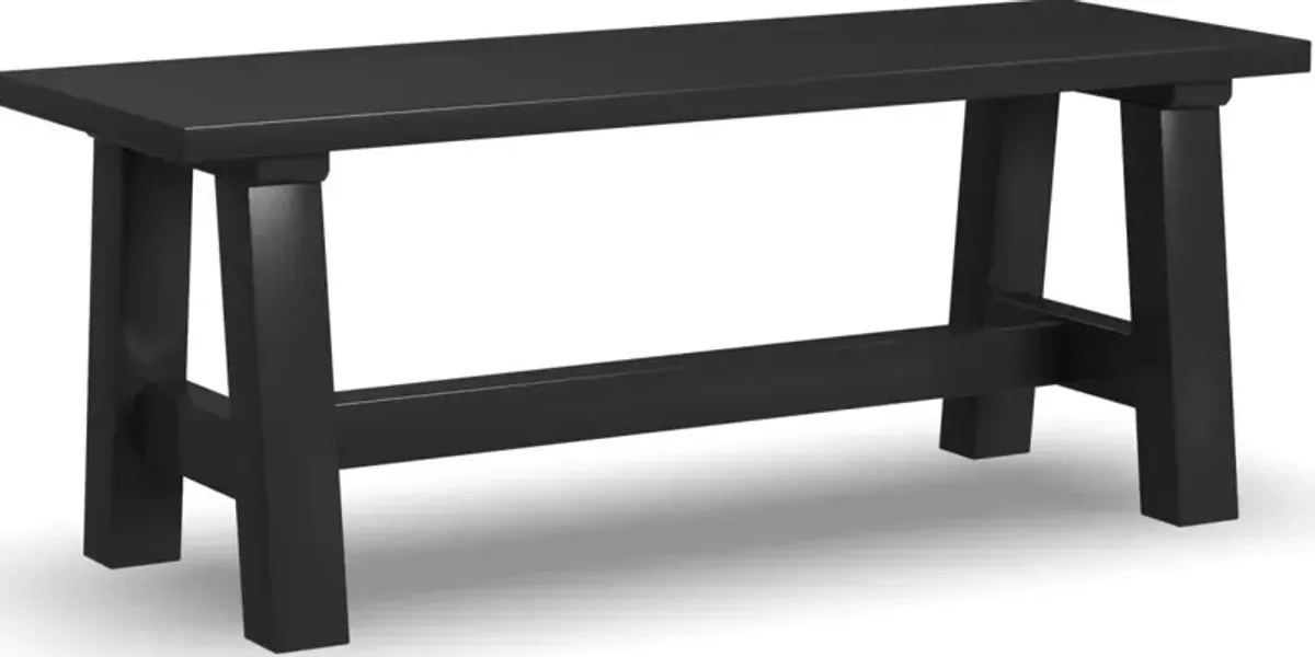 homestyles® Trestle Black Dining Bench