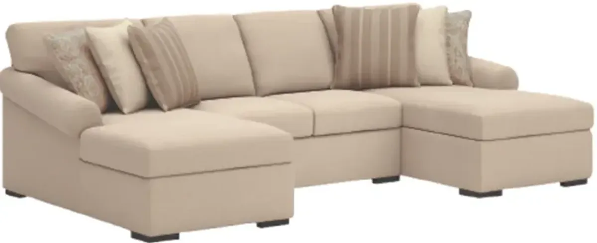 Benchcraft® LadyMae 3-Piece Twill Sectional with Chaise