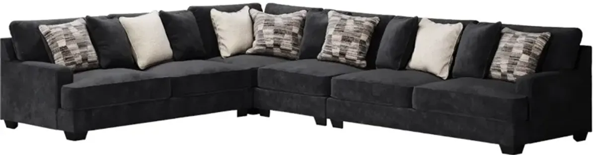 Signature Design by Ashley® Lavernett 4-Piece Charcoal Sectional